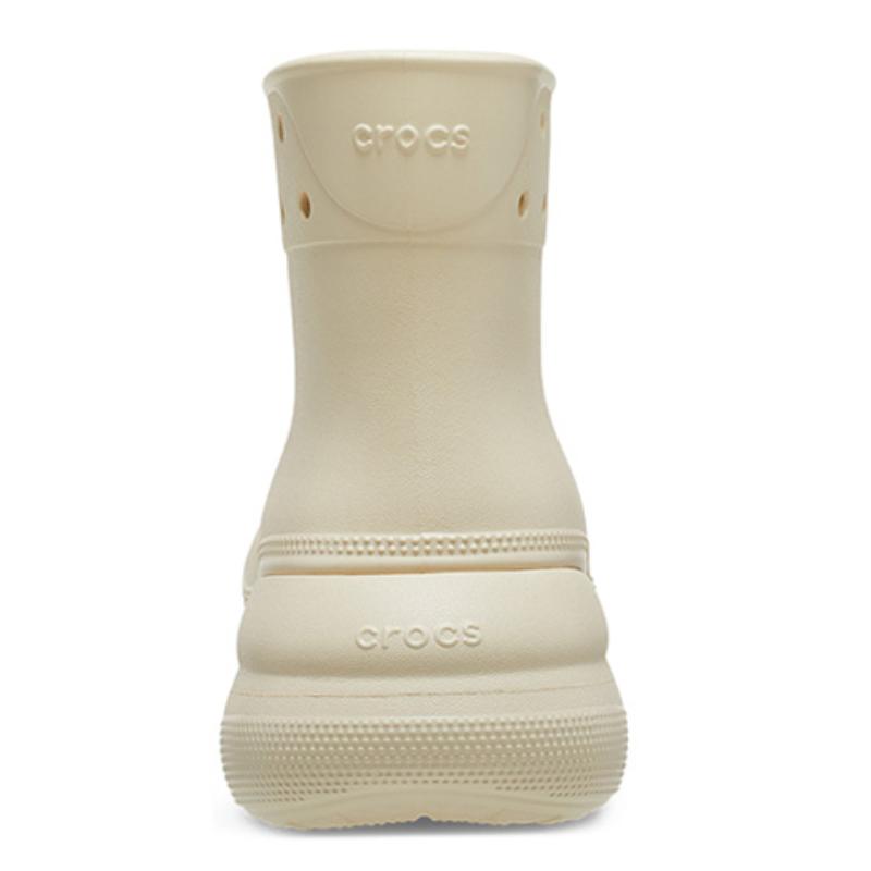 Crocs PU Classic Puff Outdoor Fashion Platform Booties Unisex Off-White