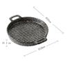 Double Ear Horizontal Texture Disc Ceramic Flat Plate Baking Plate Barbecue Plate Steak Plates Molecular Cooking Retro Tableware