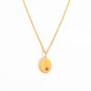 Titanium Steel High Color Retention 26 Letters Zircon 12 Constellations 12 Constellations Color Retention Necklace Plated With 18K Gold
