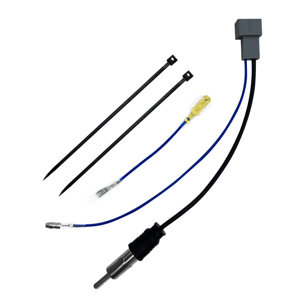 

Переходной шнур для радиоантенны OTORAM для Honda, Mazda, Suzuki, «Оригинальный радиоразъем» на «Стандартный штекер радиоантенны типа JASO»