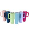 Custom Logo 40oz Stainless Steel Vacuum Insulated Travel Car Beer Coffee Mug Cup Double Walled Tumbler With Flip Straw Handle