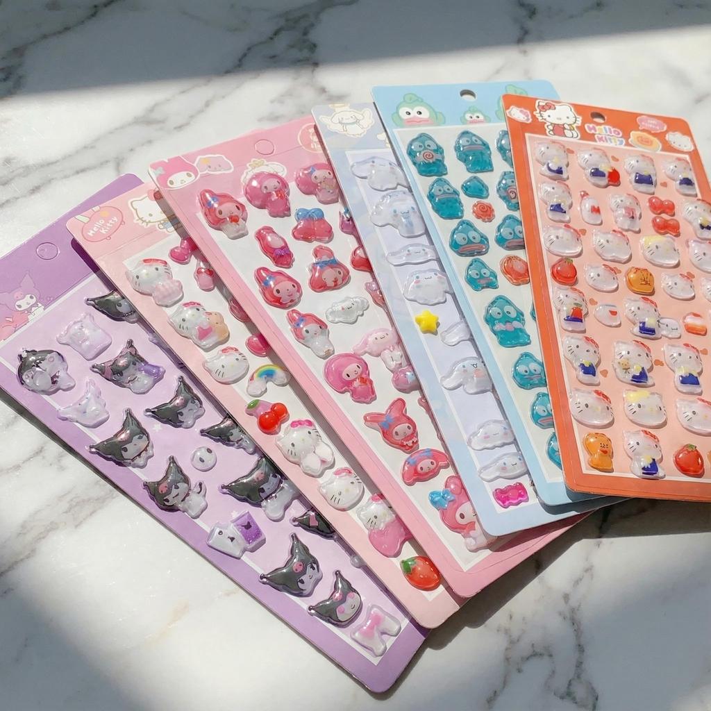 Honlackfu 3D Flauschige Niedliche und Stilvolle Dekorationsaufkleber für Handy Klebende Aufkleber, Mädchen, Weihnachten, Geburtstage, Geschenke, Basteln, Dekorationen,