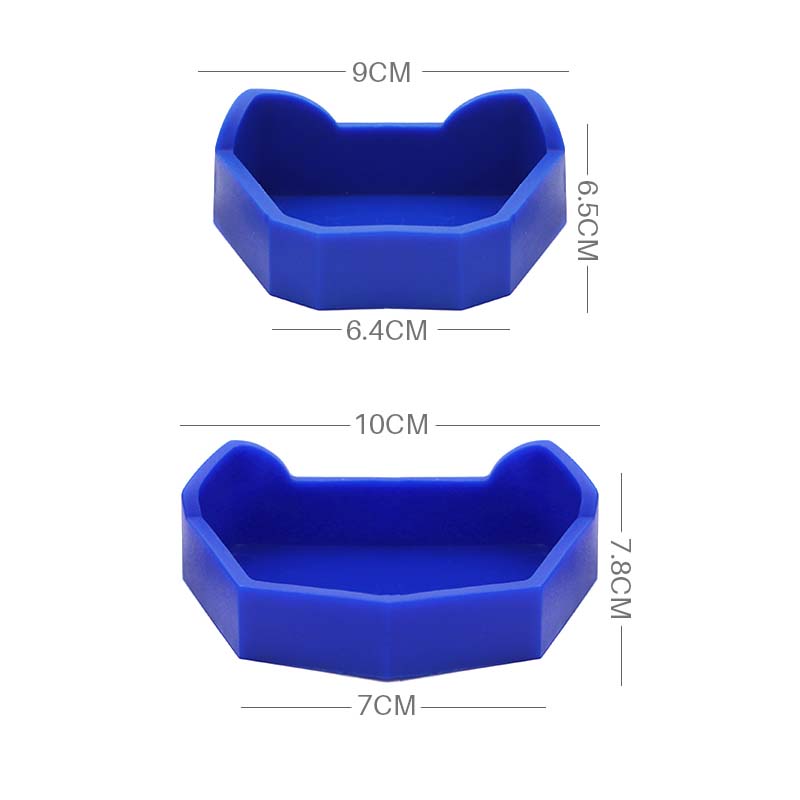 Set Base Modello Dentale 1 Paio Base in Gesso per Stampo Dentale Vassoio per Protesi Kit Base Modellero per Laboratorio Odontotecnico Igiene Orale