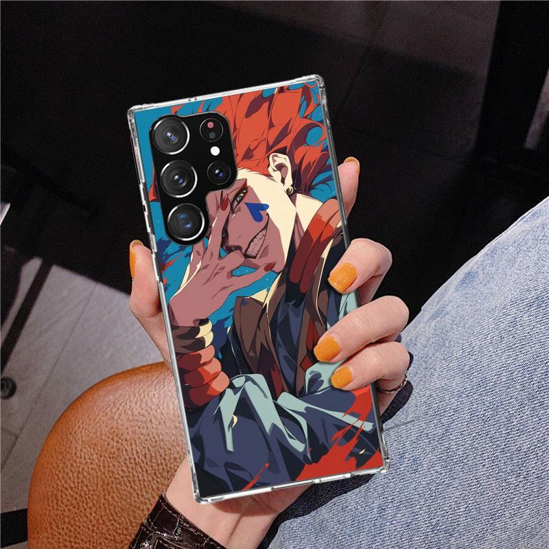 Huner X-Hunters Hisoka Phone Case For Samsung Galaxy S24 S25 Edge S26 Ultra S23 S22 S21 Plus S20 FE + Personalized Print Cover G