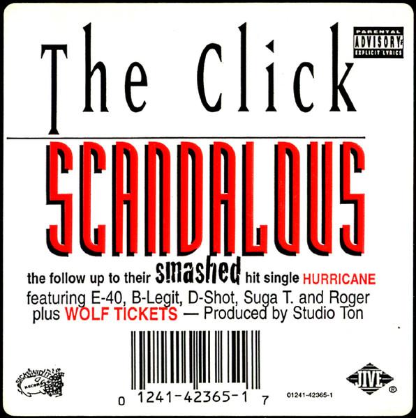 

12inch Record CLICK Scandalous JDCD423651 JIVE 1996 US Rap HipHopRB Used