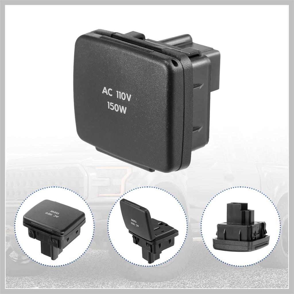 BC3Z-19N236-A for Ford Explorer 2011-2015 for Lincoln Navigator 2011-2014 Center Console Rear Power Outlet Plug 110V 150W Replacement Car Parts