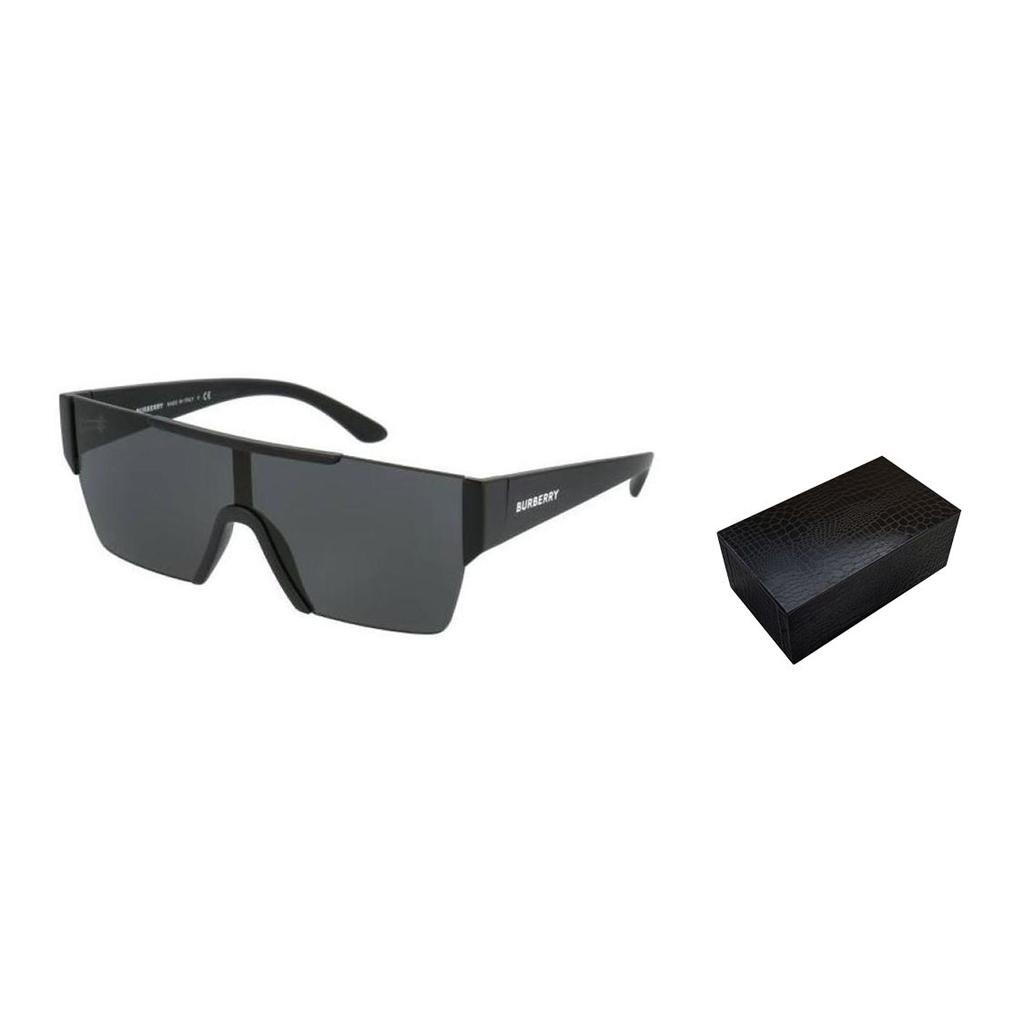 Burberry Avant-Garde Pilot Style Sunglasses With Letter Engraving Men sunglasses Black BE4291-346487