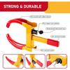 Stainless steel heavy duty tire lock. Nine-hole adjustable. Fits cars trucks RVs trailers bikes motorcycles. Thread Lock3