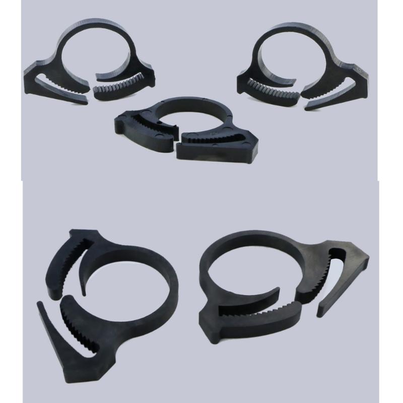 5 Pack Garden Water Pipe Clamps Adjustable Hose Clips Drip Irrigation Tubing Holders for Stable Watering Solution