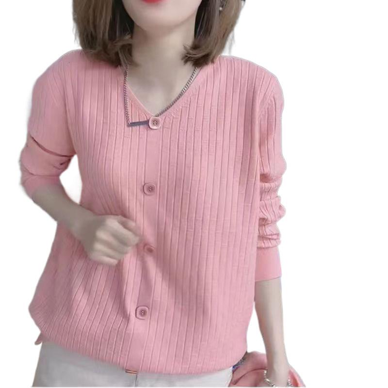 Women s Spring/Fall Causal Knit Sweater Solid Color Loose-Fit Simple Long-Sleeve Base Layer Top 3XL