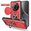 Für ZTE nubia Focus Hülle ZTE nubia Focus Pro Cover ZTE A75 Magnetischer Ringhalter Rüstungs-Handyhülle Schieb-Kamera-Schutz Rückseite