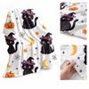 Halloween Flannel Blanket for Bed and Couch - Soft Cozy Lightweight Throw