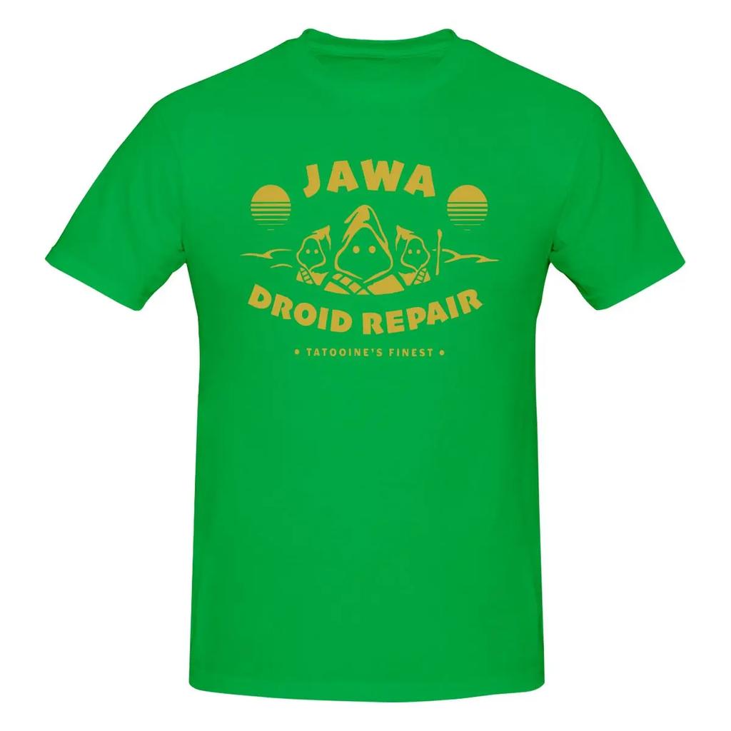 Men's T-Shirts Disney Star Wars Funny 100% Cotton Tees Short Sleeve Jawa Droid Repair Tatooine's Finest T Shirt Clothes Printed