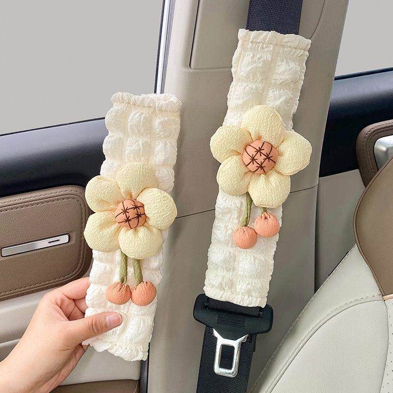 Car Seat Belt Shoulder Pads, Car Seat Belt Protectors, Cute Car Interior Decoration Items, Anti-Neck Strangulation