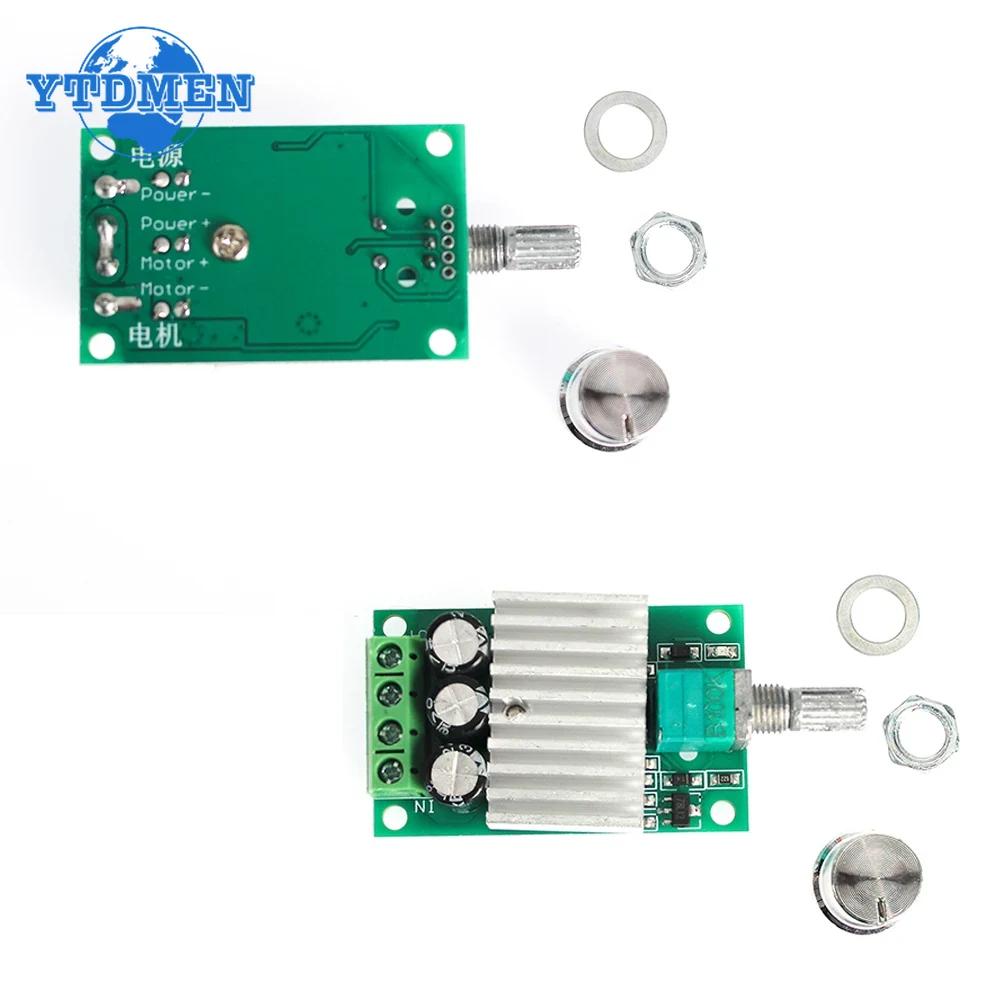 10A PWM Gleichstrommotor Drehzahlregler 12V 24V Einstellbarer Geschwindigkeitsregler Dimmer Schalter für Lüftermotor LED-Licht 12V-30V