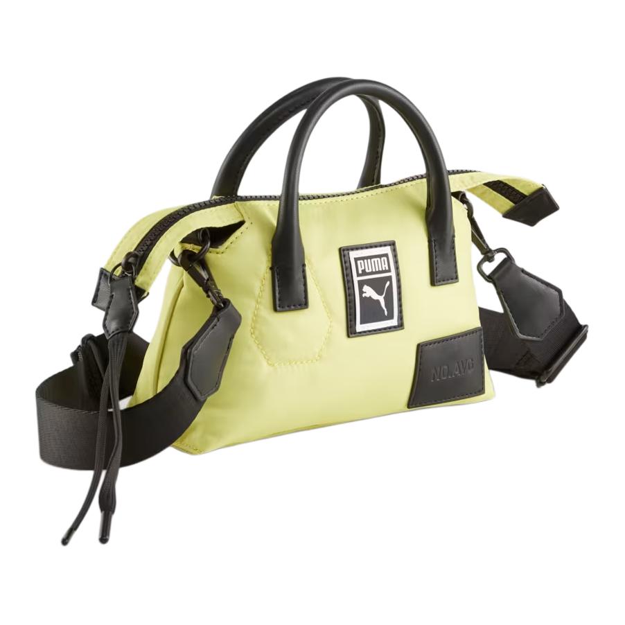 Puma No.Avg Fashion Trend Logo Patch Zipper Closure Mini Shoulder Crossbody Handbag Women handbag Yellow-Green 079728-03 Yellow Green,Mini