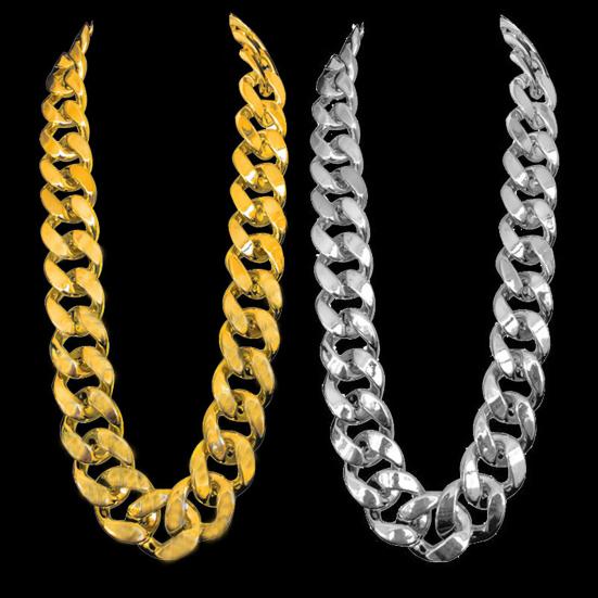 Colar masculino grande corrente hip hop resina exagerada geométrica gargantilha colar para coquetel