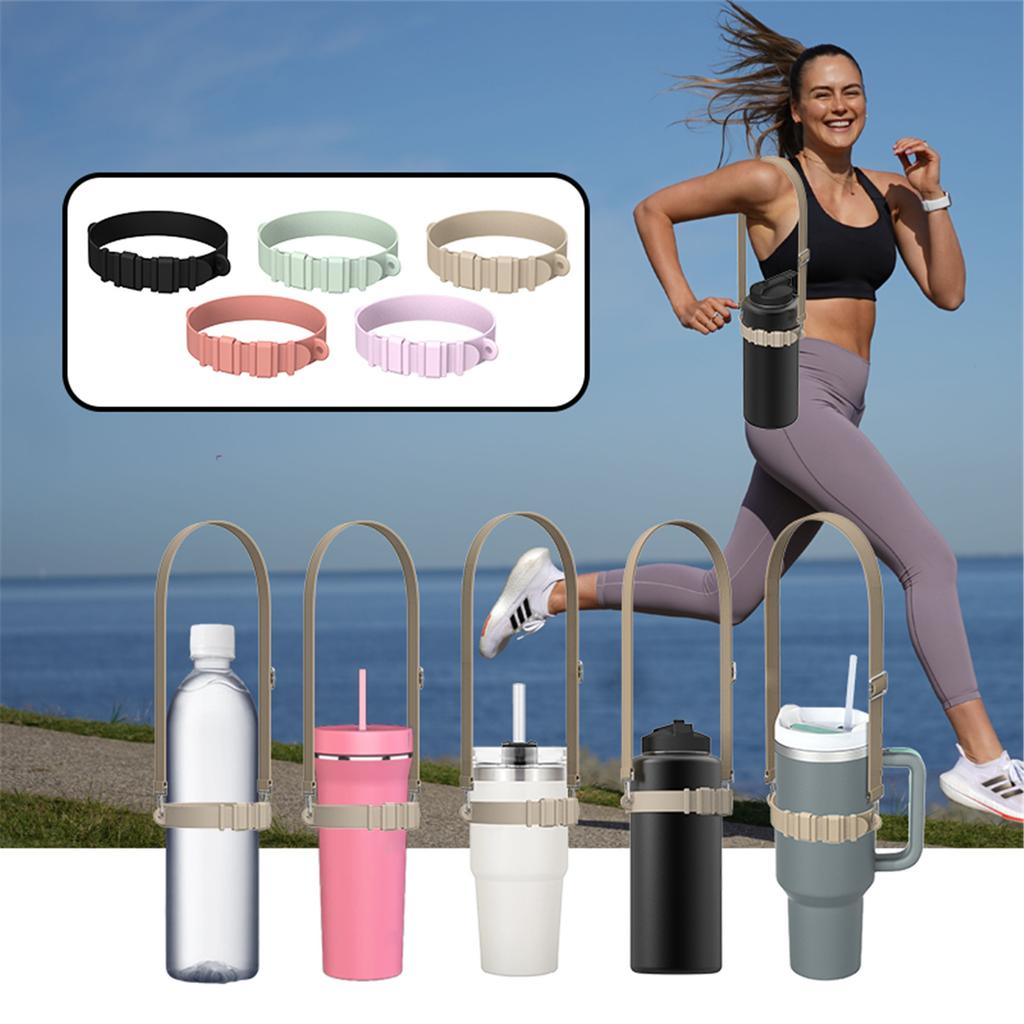 Water Bottle Handle with Shoulder Strap Universal Water Bottle Lanyard Strap for Traveling Camping(Bottles NOT Included)