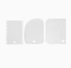 3pcs/set Baking dough cutting scraper Baking cream scraper Thickened cake cream plastic scraper Baking tool