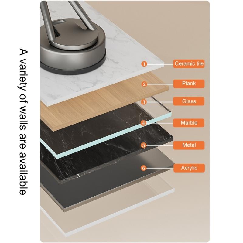 3Pieces Suction Cup Clip Portable Accessory for Secure Hanging in Bathrooms and Kitchens Clear Designs Hook Holders