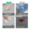 Diatomaceous Earth Non-Slip Quick-Drying Absorbent Bathroom Mat Machine-Washable Thin Bath Mat 15.7” x 23.6” Gray