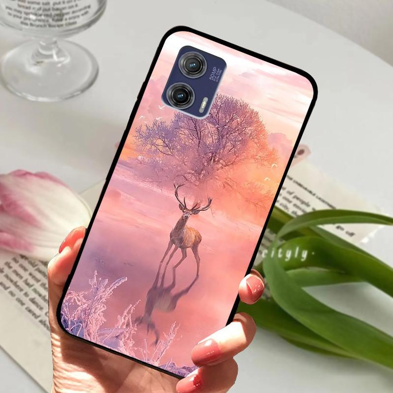 For Motorola Edge 50 Fusion Cases Animal Painted Soft Silicone Phone Cases for Moto Edge 50 Fusion Back Covers Coque Bumper