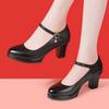  Sapatos Femininas Women Fashion Black Patent Leather Student School Comfort Square Heel Shoes Lady Cute Pumps Ab576