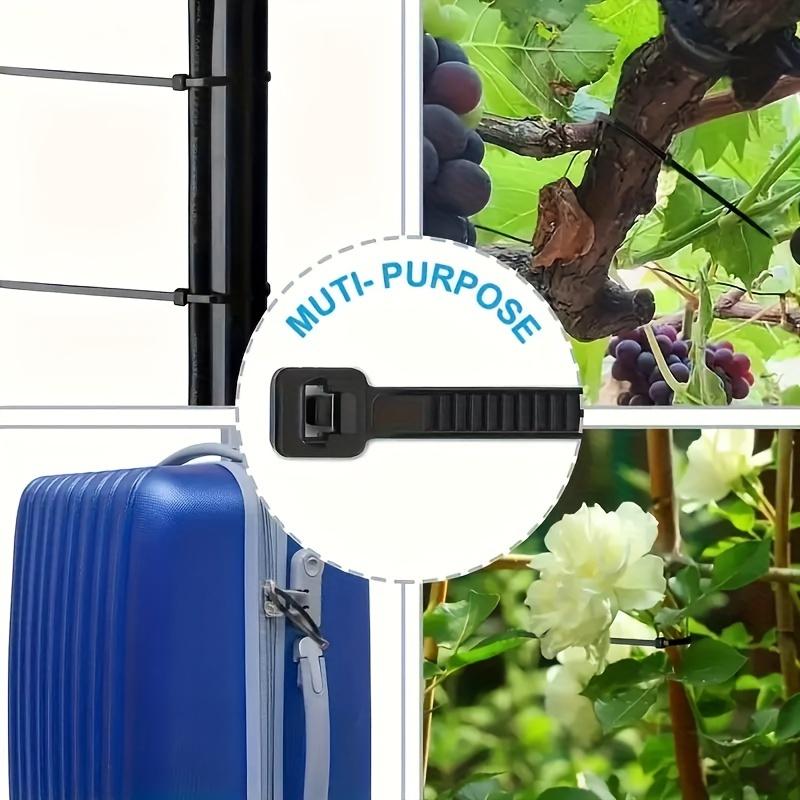 100pcs Colorful Self-locking Nylon Plastic Household Line Bundle Fixing Tie Garden Plant Bundle Fixing Handmade DIY Wiring Tie