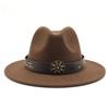 Tibetan Hat Style Top Hat Spring And Autumn Jazz Hat Big Brim Wedding Shooting Ballroom Performance Felt Hat