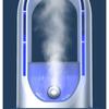 Ventilatore Portatile Aria Condizionata, Ventilatore a Torre USB, Ventilatore da Scrivania Senza Pale - Raffreddamento a Nebbia d'Acqua, Luce Ambientale LED a Sette Colori, Timer e Spegnimento Intelligente