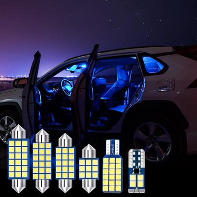 Dla Toyota Land Cruiser 200 LC200 2008-2019 19 szt. 12v Samochodowe Żarówki LED Lampki do Czytania Wnętrza Lusterko do Makijażu Światło Bagażnika Akcesoria