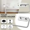 WTEMPO 1PC 2 Sizes 2 Colors Bathroom Paper Towels Rolls Kitchen Tissue Cloth Holder Stainless Steel Non Perforated Self-adhesive Paper Towel Holder