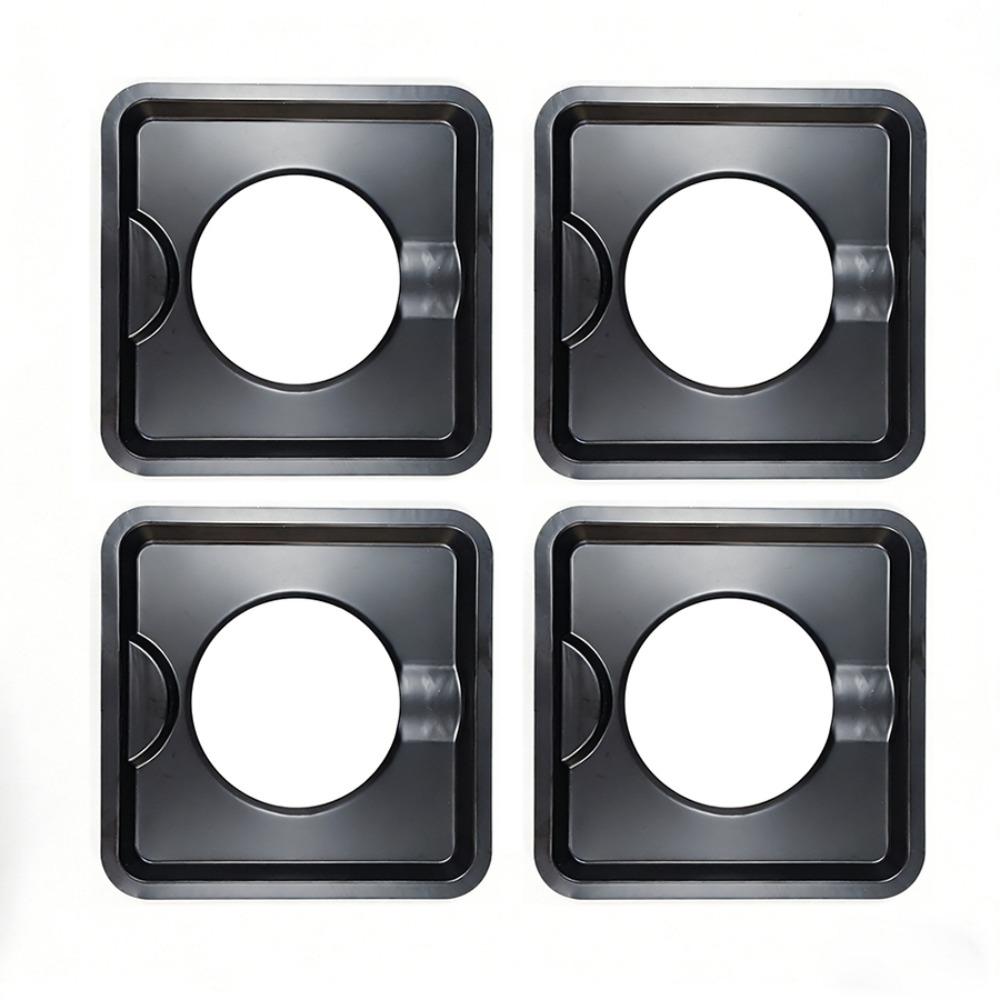Stain-resistant Square Gas Stove Drip Oil Pan Stainless Steel Gas Range Top Protector  Kitchen