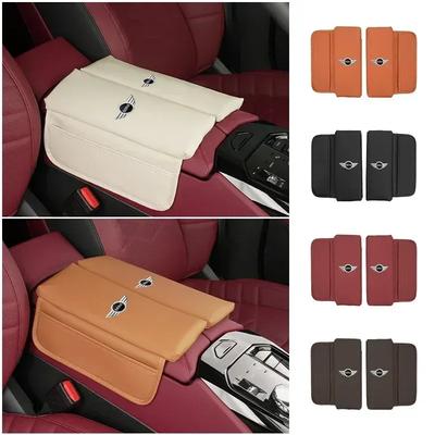 -Car Dual Armrest Cover Central Box Mat Storage Protection Pad For MINI Cooper JCW R56 Countryman Paceman R58 R59 R57 R55 F55 F5
