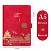 Prosperous Future Red Business Souvenir Notebook Gift Set - Customizable for Annual Meetings