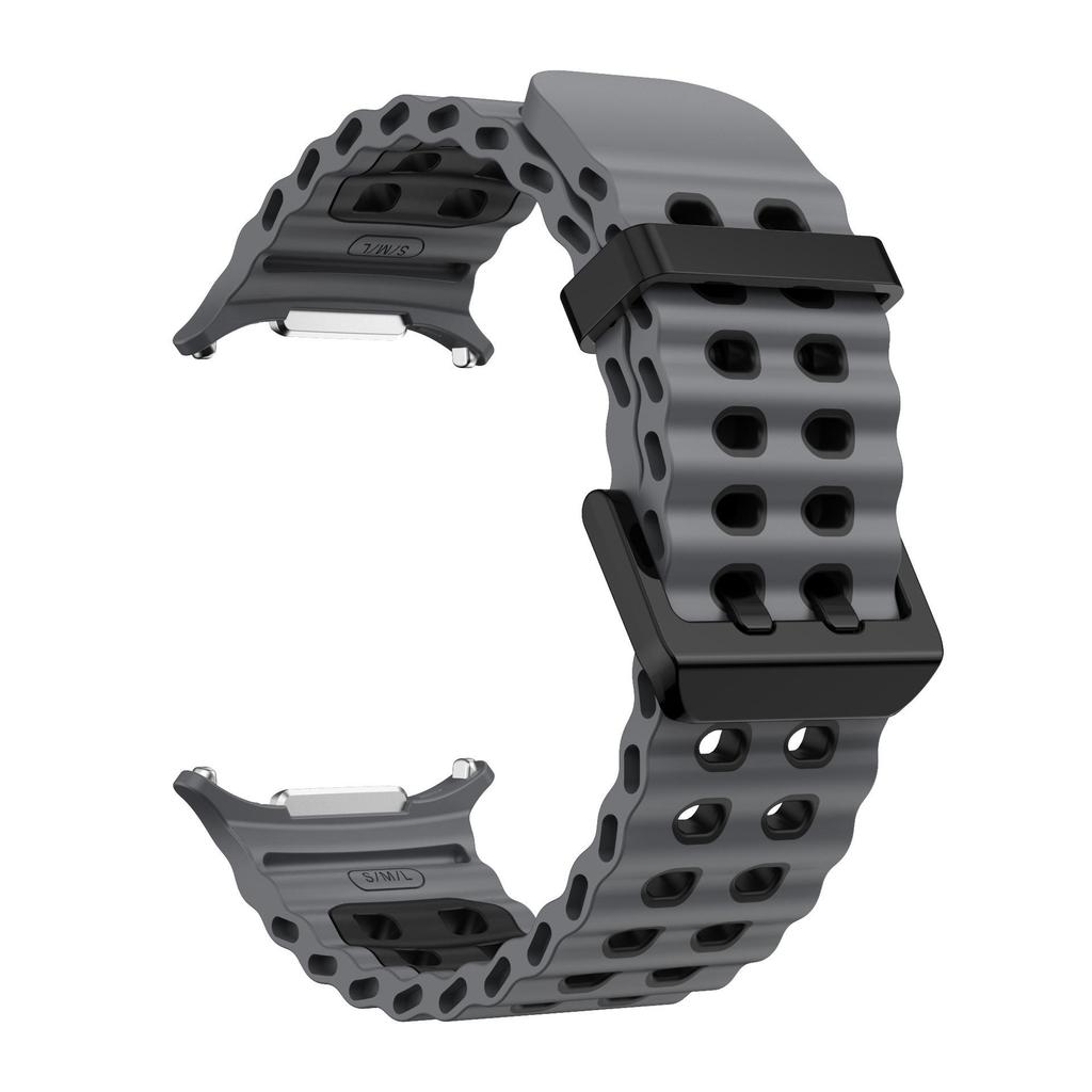Samsung Watch Ultra Ozean Zweifarbiges Silikon Sportarmband 47mm