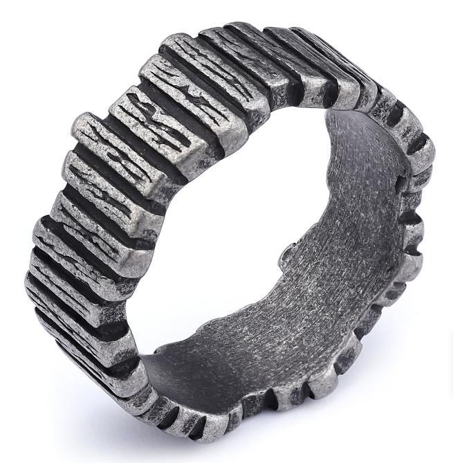 Minimalist Textured Unisex Ring Stylish New Finger Ring for Men Women