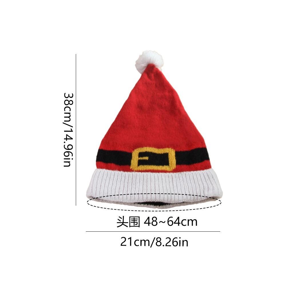 Pet Red Hat Christmas New Year Holiday Celebration Autumn and Winter Protection New Cute Pet Hat