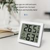 Convenient Digital Thermometer Hygrometer Clock ABS for Kids Room & Pet Owners