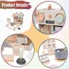 Wooden Coffee Maker Playset Pretend Dessert Afternoon Tea Role Play Machine Miniature Bread