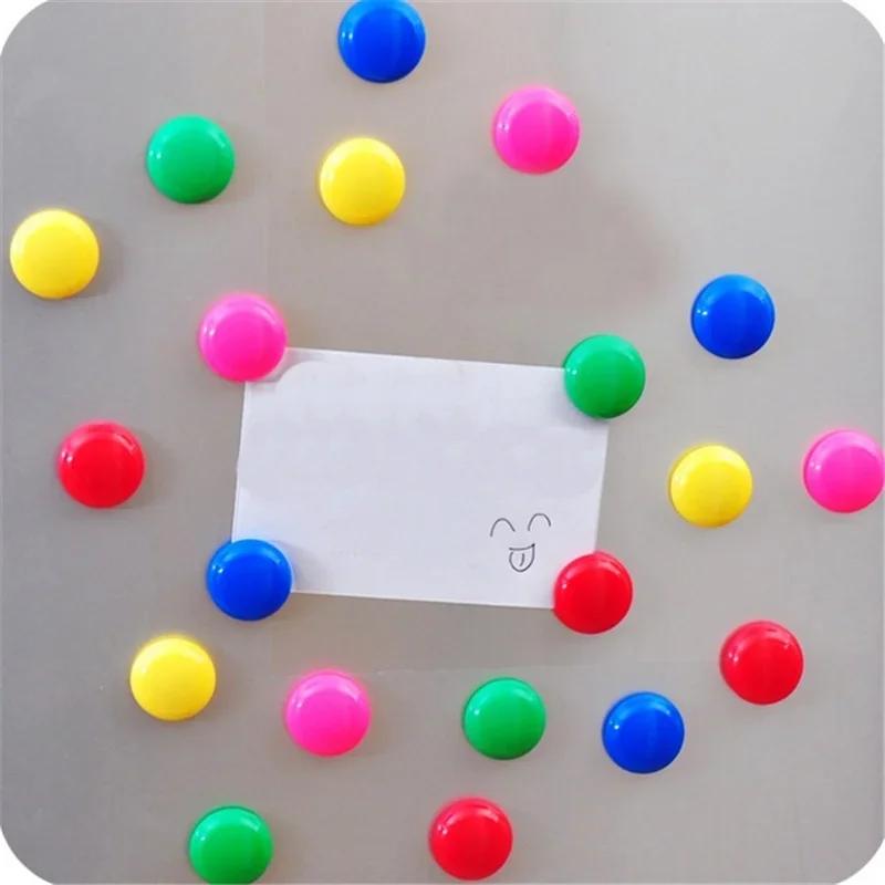 16 Pack Colorful Round Plastic Fridge Magnets Whiteboard Magnets Fridge Magnets Kids Gifts Home Decor