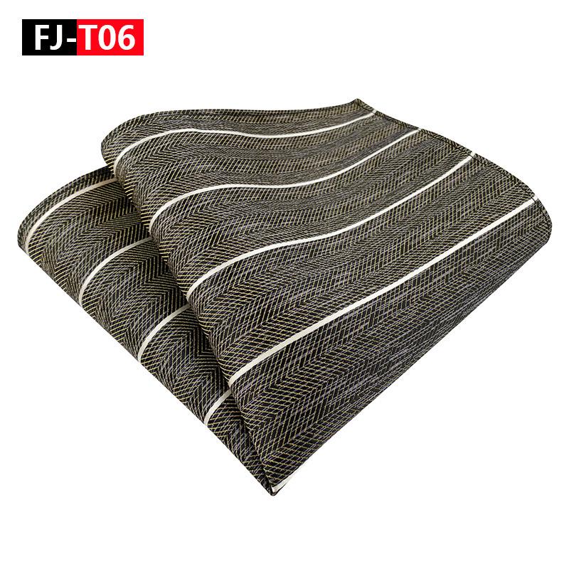 Мужской полосатый шелковый полиэстеровый деловой нагрудный платок