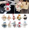 Adorable Plush Rabbit Keychain Soft Doll Ornament Bag Ornament Hanging Pendant Plush Texture for Girls Birthday Gift