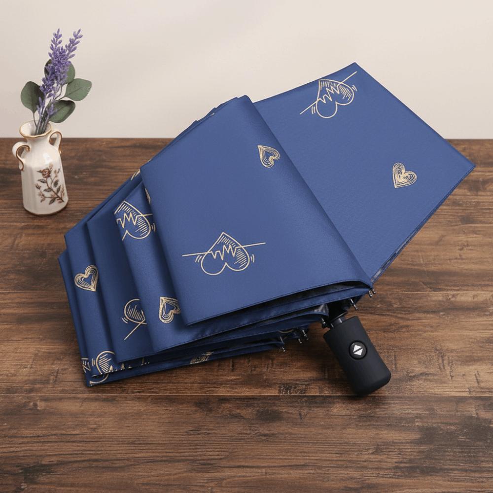 Fashion UV Protection Automatic Umbrella Windproof Reinforced Sun Umbrella Thickened Portable Rain Umbrella Daily