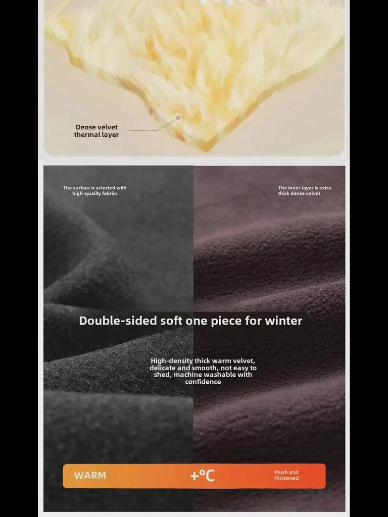 Herren 2024 Winter Warm Velvet Sportswear Dreiteiliger Anzug für mittleres und älteres Alter