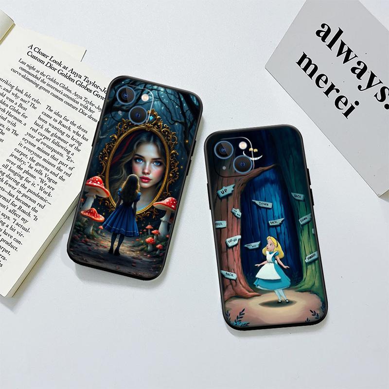 Alice in Wonderland Cat Princess New High-End Shell Phone Case for OPPO A3 Pro A72 A74 A76 A77 A77S A78 A79 A94 A95 A18 A40M A58