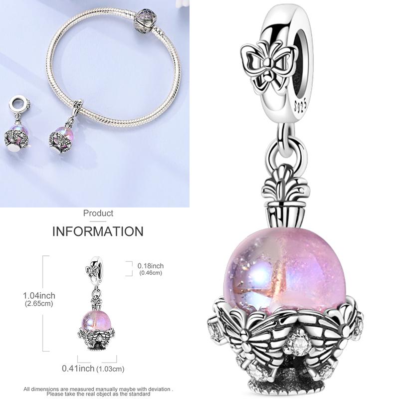 Copper Dragonfly Butterfly Pendant Charms Bead Fit Original Bracelet Bangle Women Jewelry Girl Making Beads