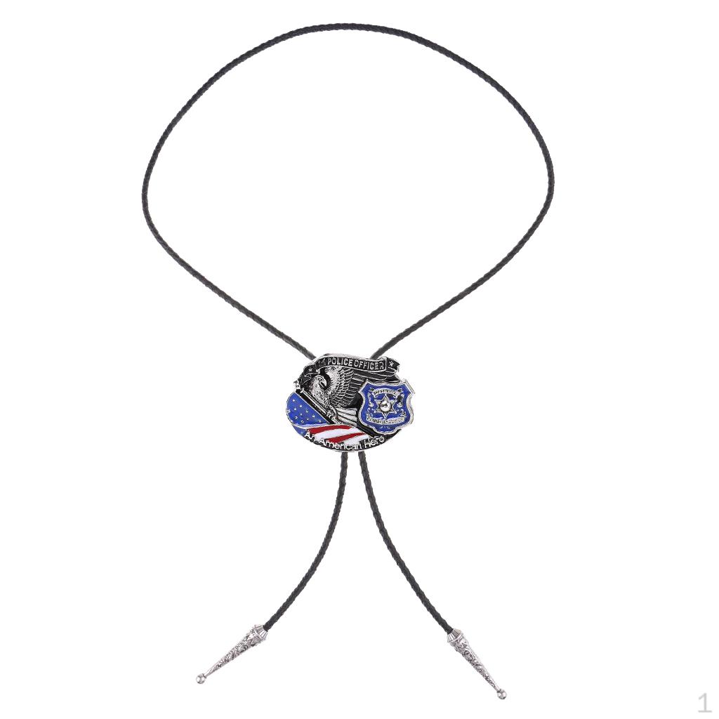 

Мужской классический кулон Bolo Tie Western Plolice Office — 01, как описано
