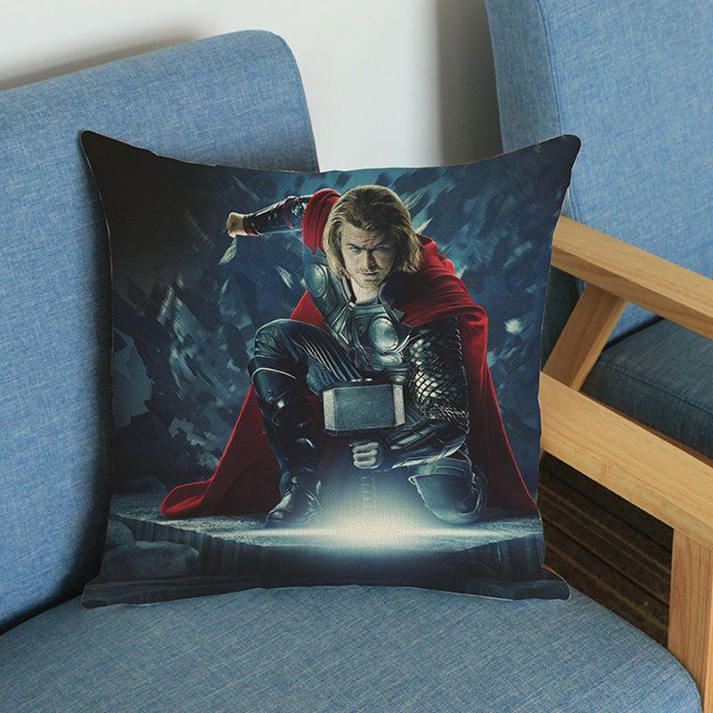 Luxurious Super Soft Avengers Alliance Cushion Cover Featuring Iconic Iron Man Design