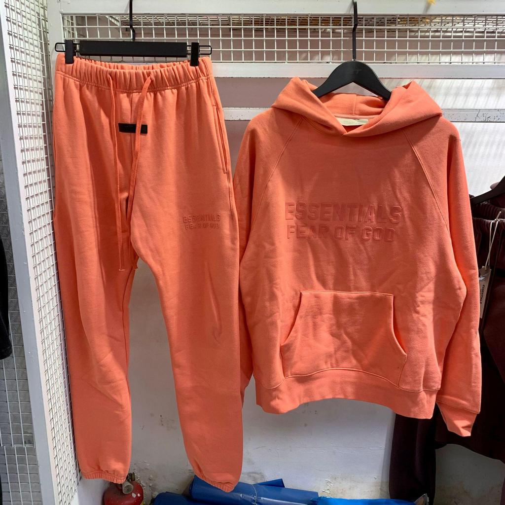 2024 Unisex FOG Flocked Velvet Hoodie: Autumn/Winter Loose Fit